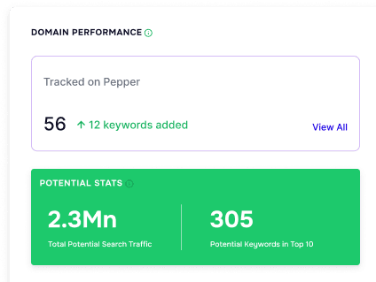 <p>Check domain performance</p>