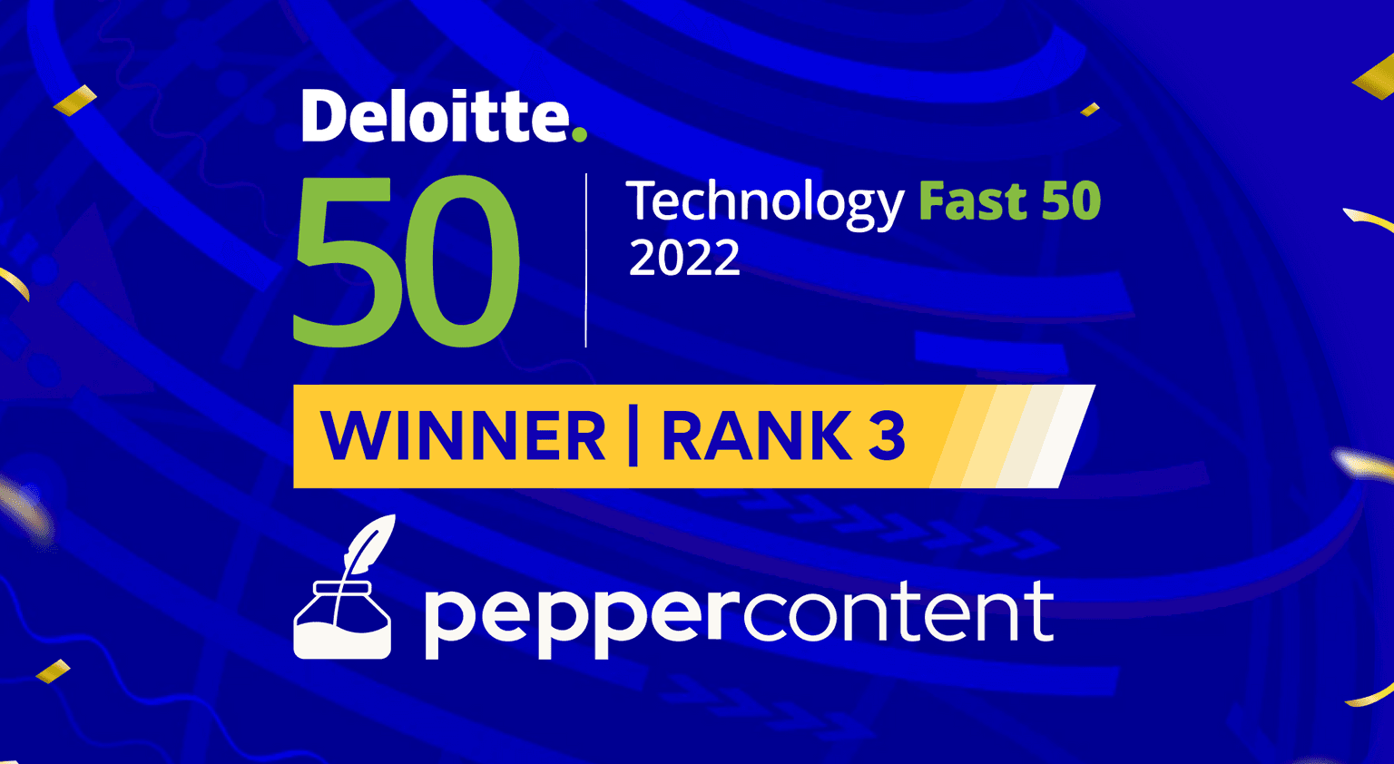 Pepper in the top 3 in Deloitte’s fastest growing technology companies in India